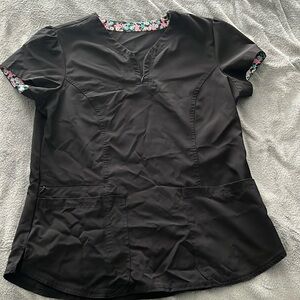 Women’s Medium Black Scrub Top
